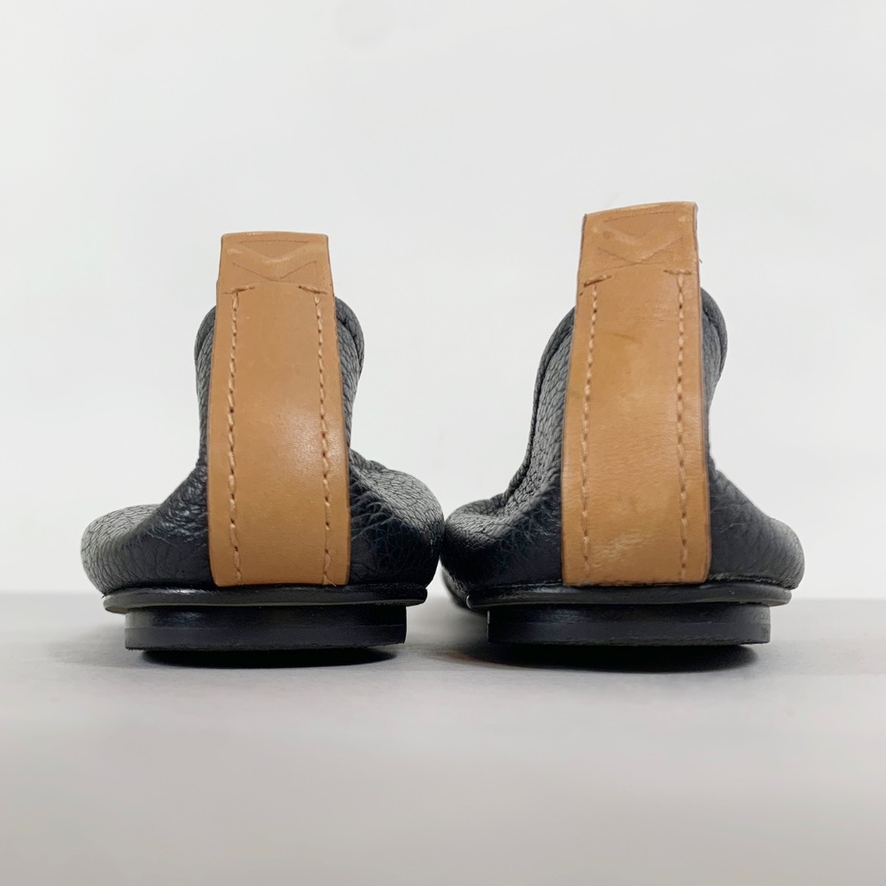 Mercedes Castillo Womens Leather Ballet Flats in Black - Picture 4 of 7